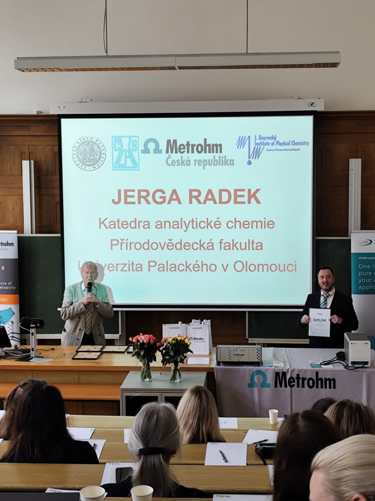 Ocenění mladého chemika Cena Metrohm - Radek Jerga